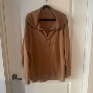 Aerie Oversized Quarter Zip Sweater